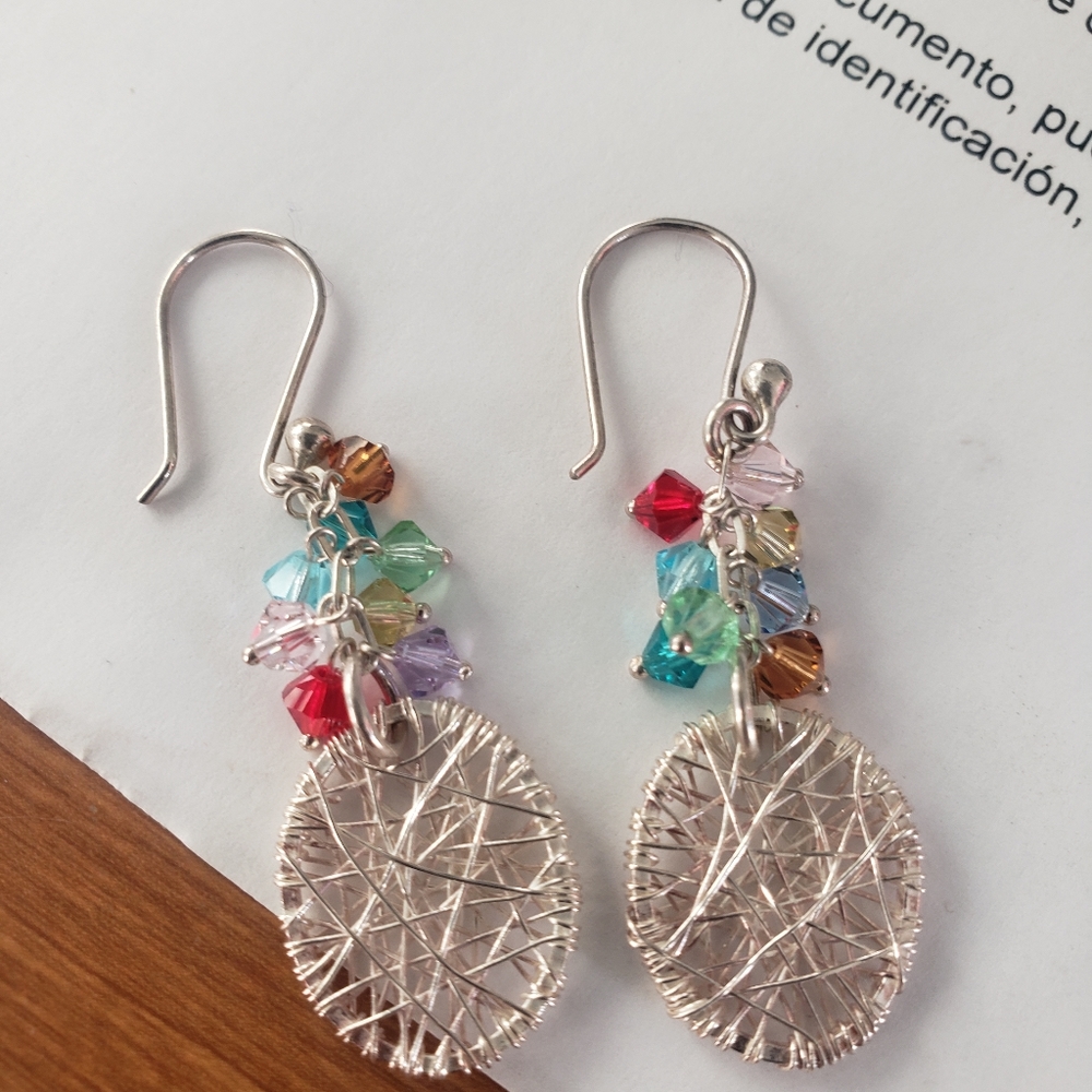 Silver earrings